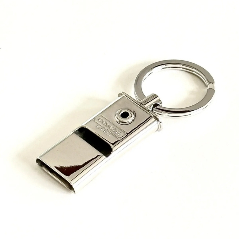 COPY - NWOT Coach Polished Silver Whistle Bagcharm/Keyring